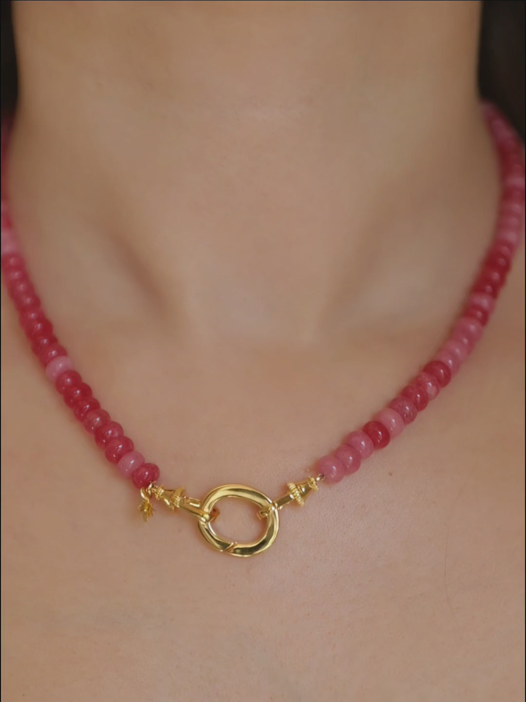 PALOMA Strawberry Quartz Necklace