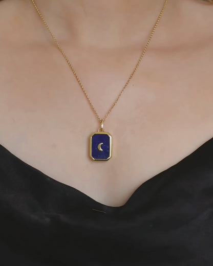 Reversible Moon TALISMAN Pendant - Large