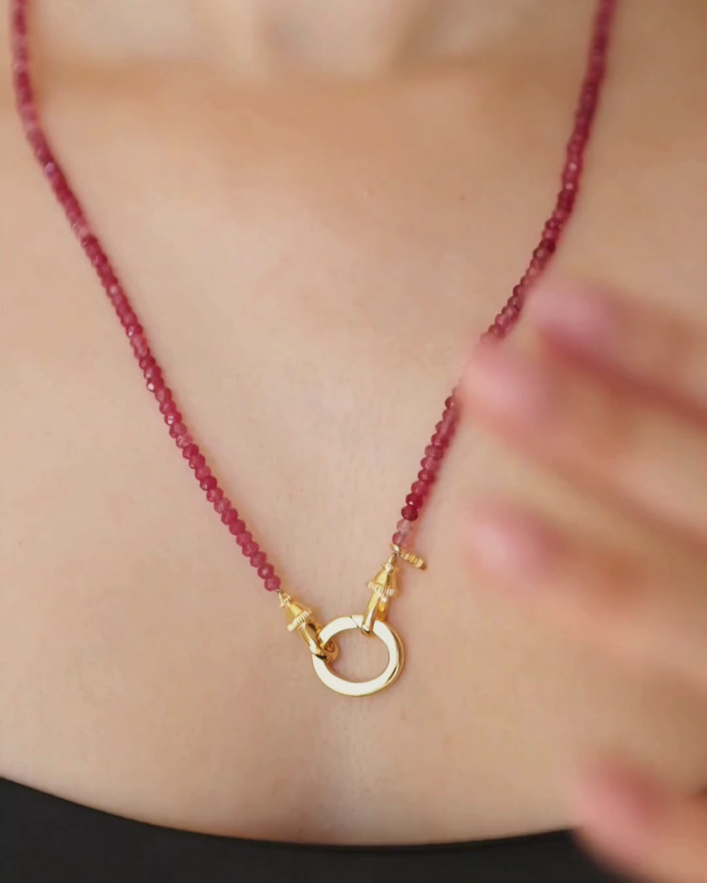 ROSA Pomegranate Quartz Necklace