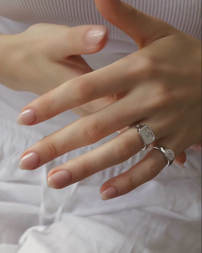 CECE Signet Ring - Silver