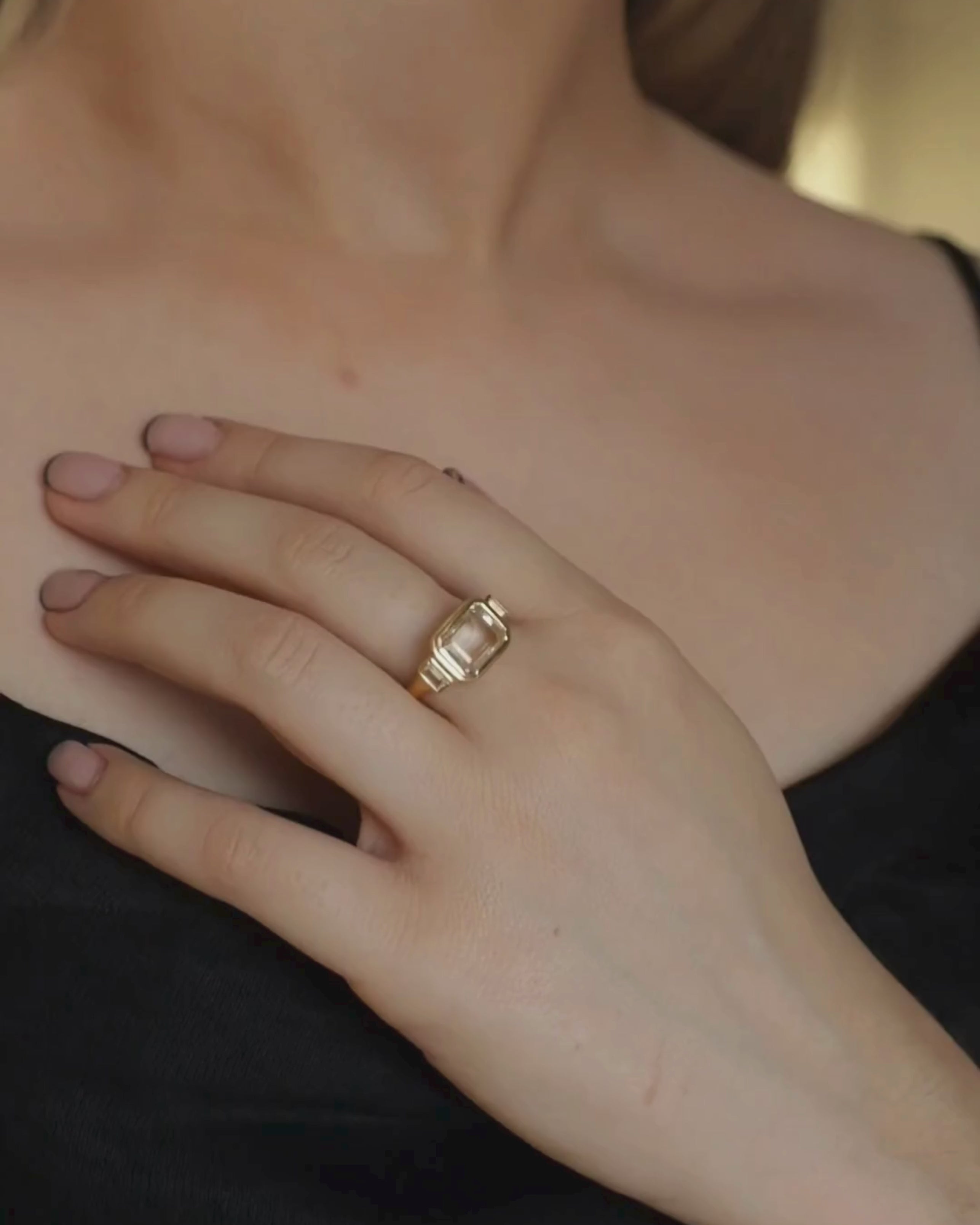 LUMI Ring - Clear Quartz