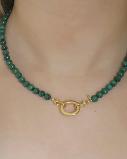 FEARNE / LUCY Malachite Beaded Necklace Set