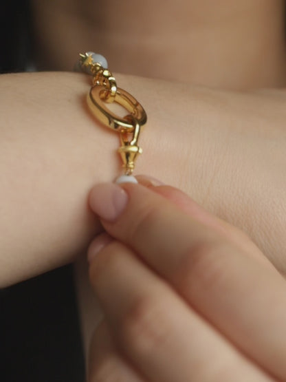 SIENNA Peru Blue Opal Beaded Bracelet