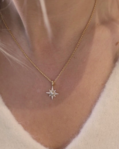 NORTH STAR Necklace - Pearl