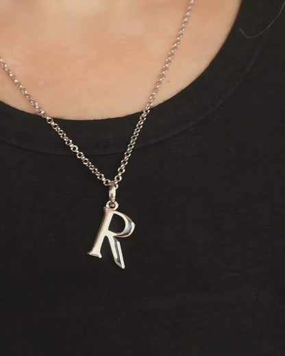 Small ALPHABET Pendant - Silver