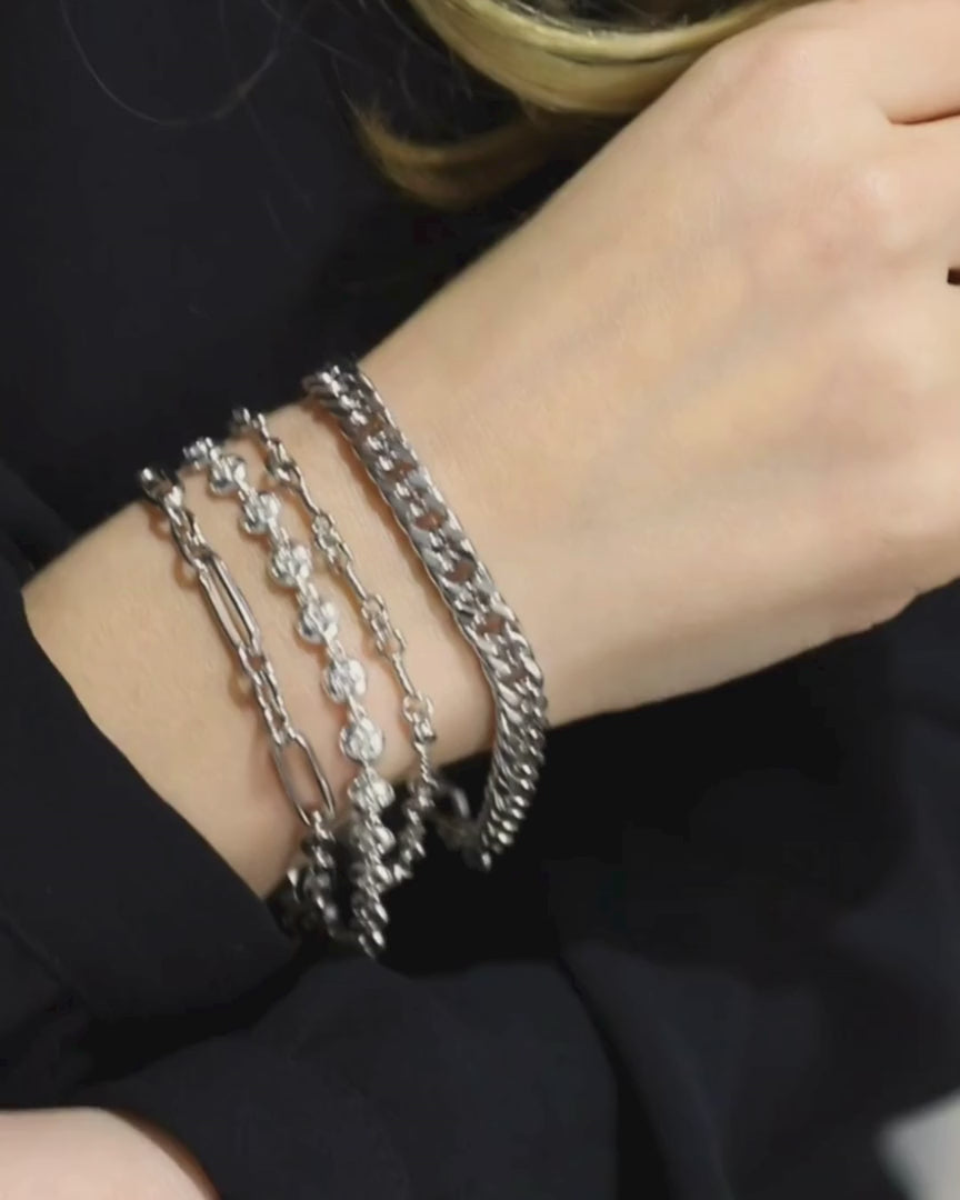 LUCA Tennis Bracelet- Silver