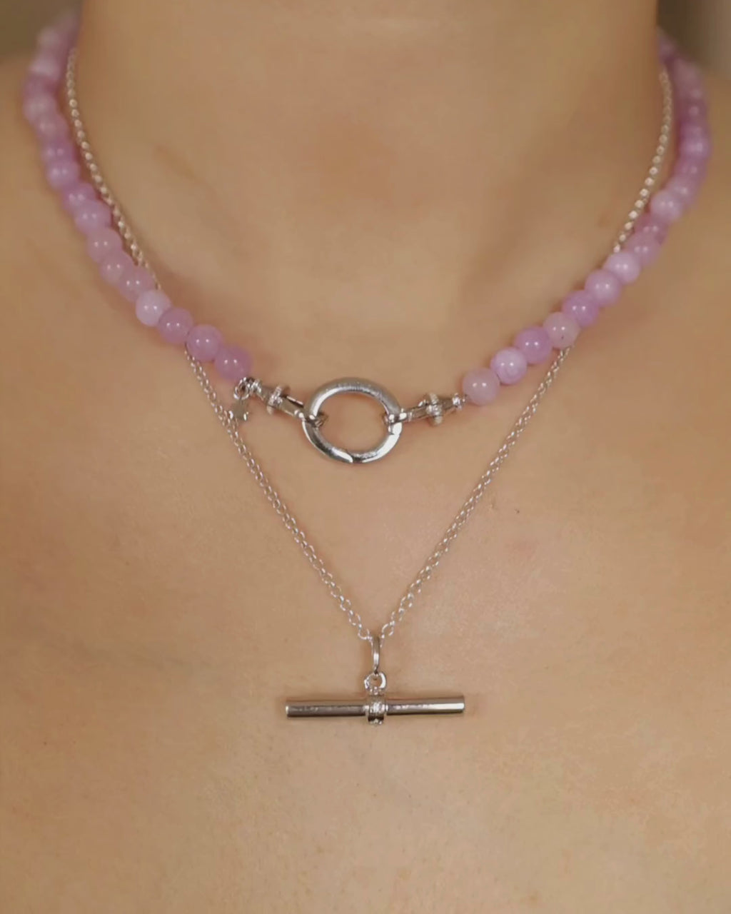 LUCY / IVY / LILA Necklace Set - Silver