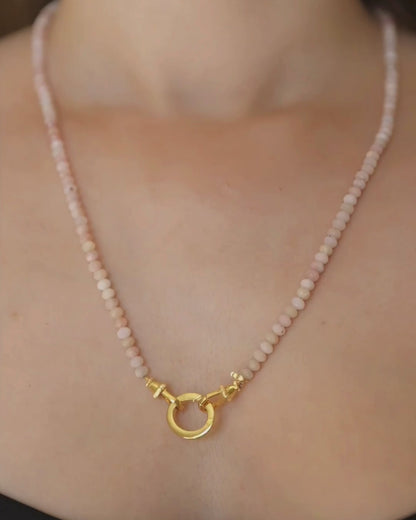 SERENA Pink Opal Necklace