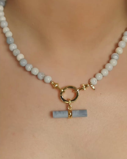 SKYE / BLUE T-BAR Necklace Set