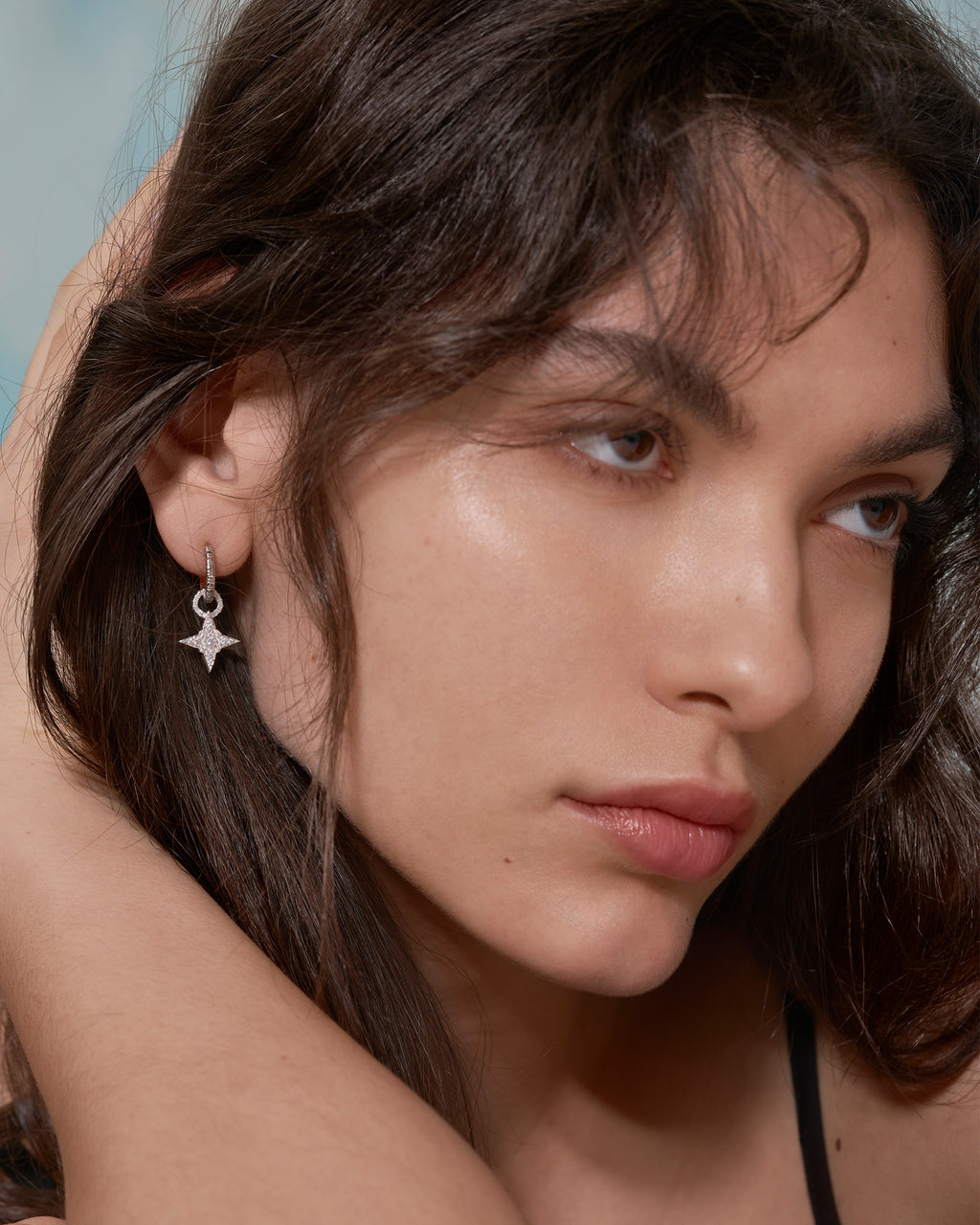 STELLA / COIN Hoop Set - Silver