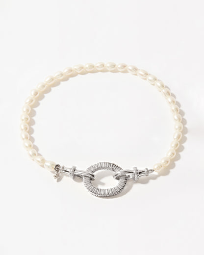 AERIN Pearl Bracelet - Silver