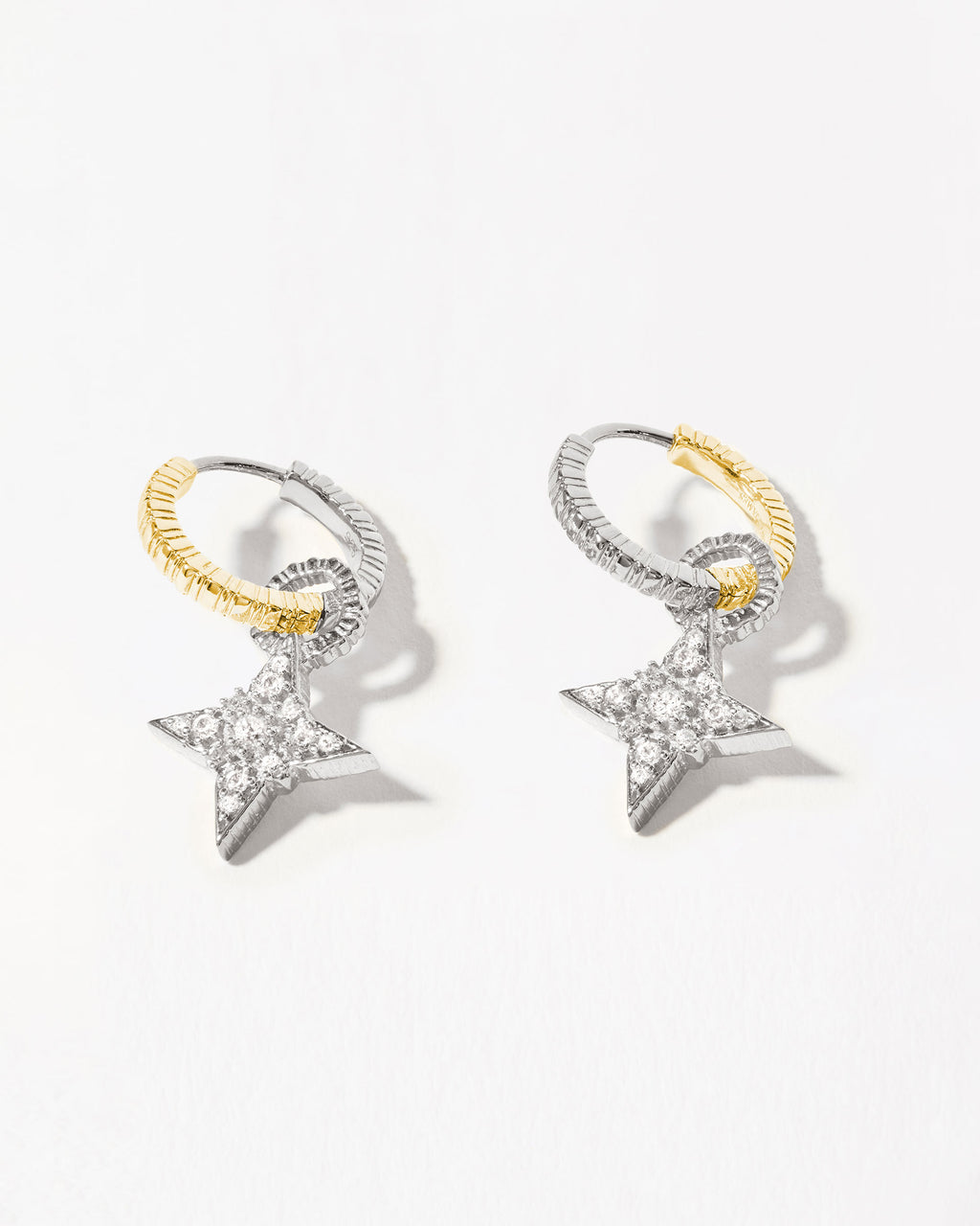 STELLA / COIN Hoop Set - Silver