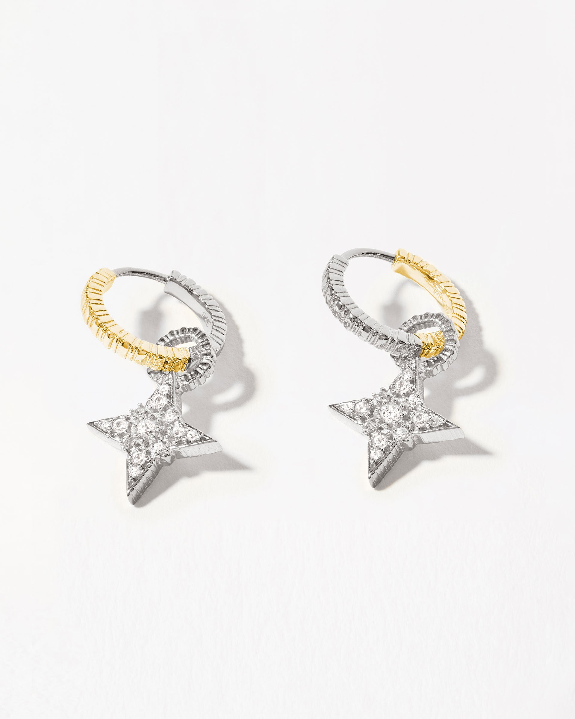 STELLA / COIN Hoop Set - Silver
